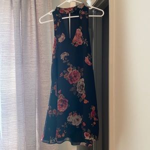 Oliviaceous black floral dress